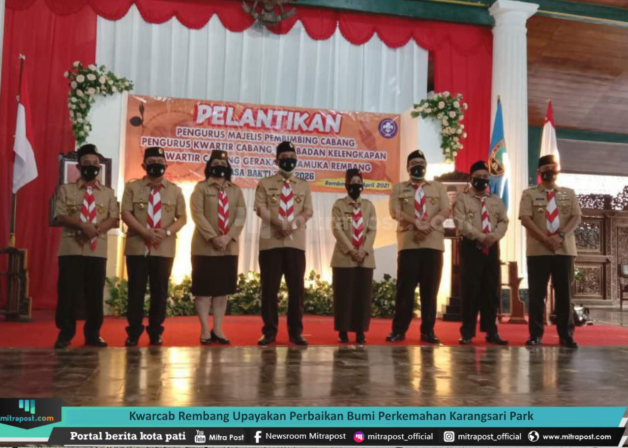 KWARCAB REMBANG UPAYAKAN PERBAIKAN BUMI PERKEMAHAN KARANGSARI PARK