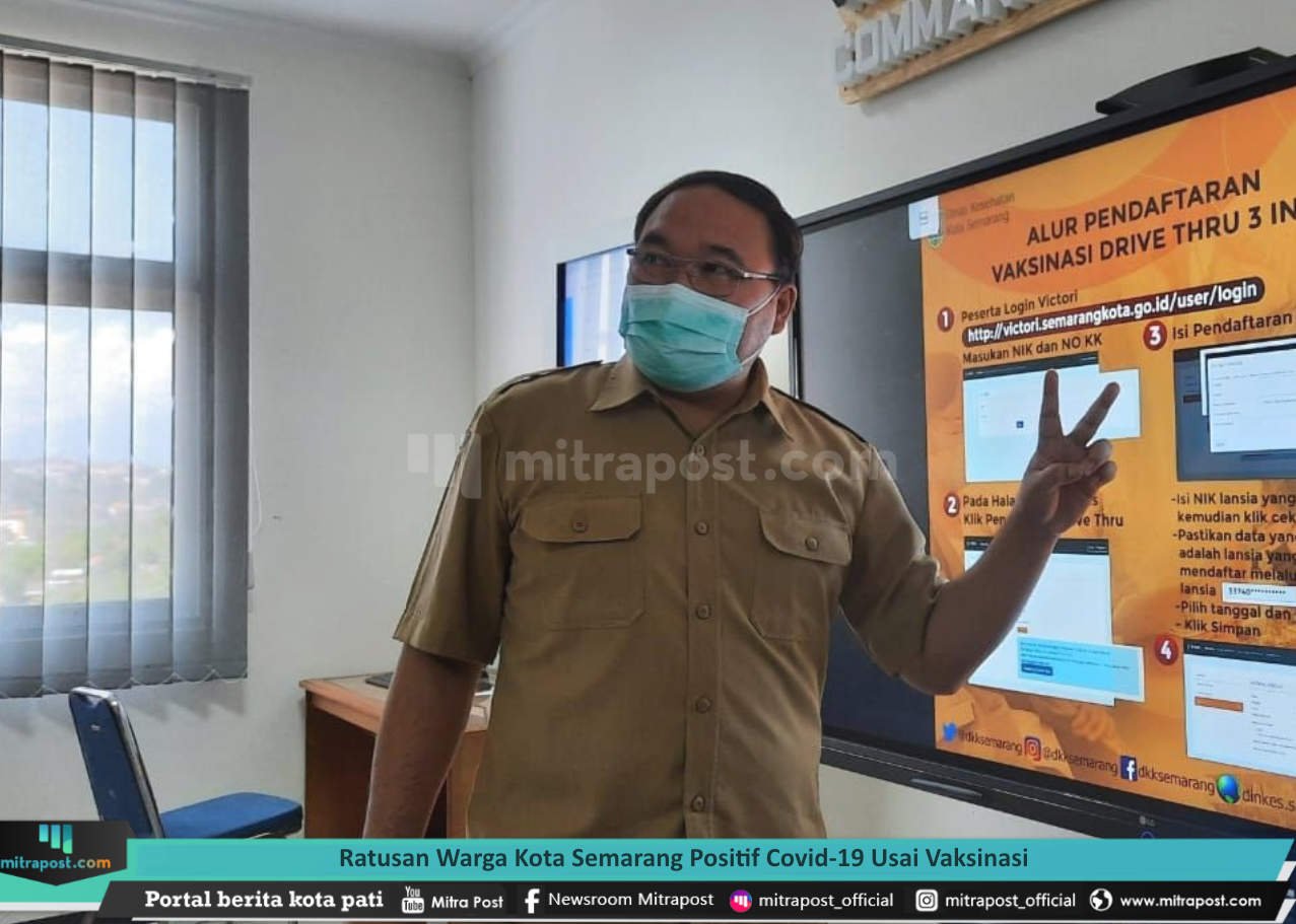 RATUSAN WARGA KOTA SEMARANG POSITIF COVID-19 USAI VAKSINASI