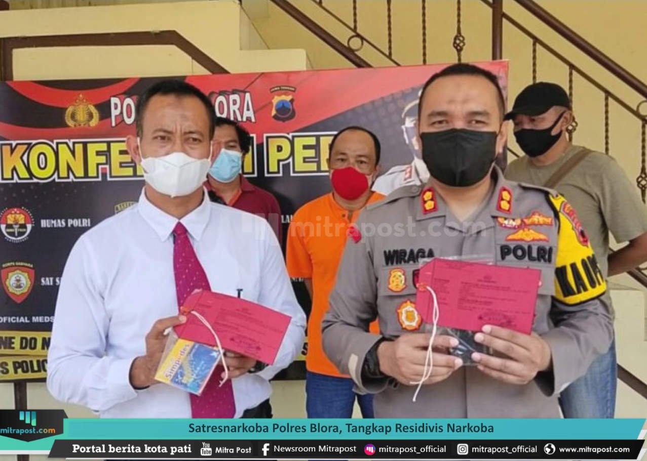 SATRESNARKOBA POLRES BLORA, TANGKAP RESIDIVIS NARKOBA