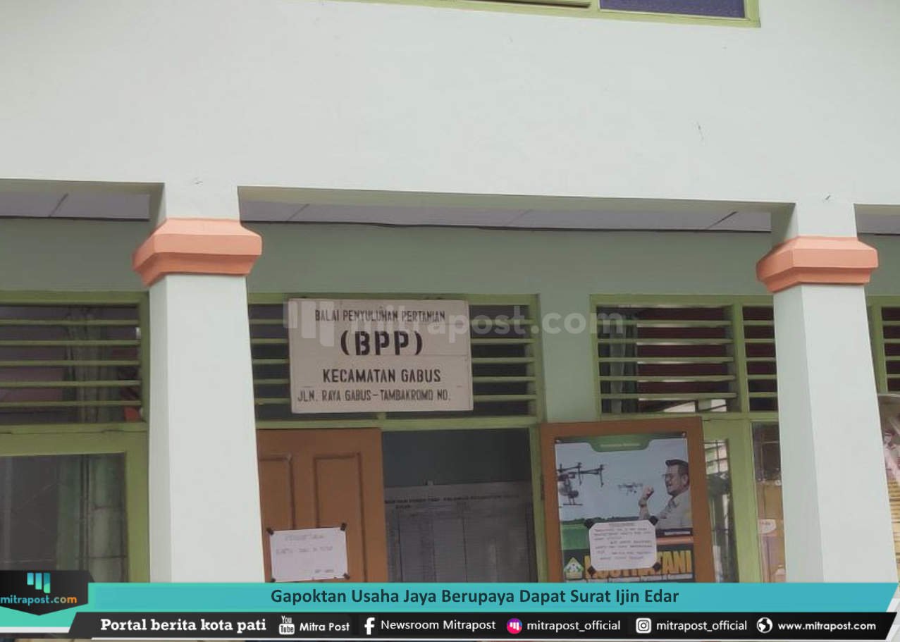 GAPOKTAN USAHA JAYA BERUPAYA DAPAT SURAT IJIN EDAR