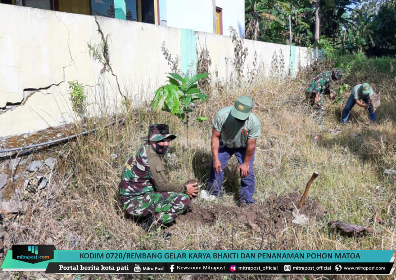 Rembang Gelar Karya Bhakti dan Penanaman Pohon Matoa di Desa