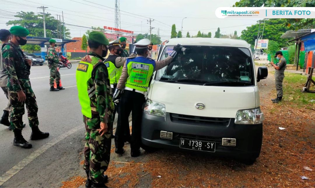 Penyekatan Sejumlah Ruas Jalan di Pati Tetap Diberlakukan di Masa PPKM Level 4