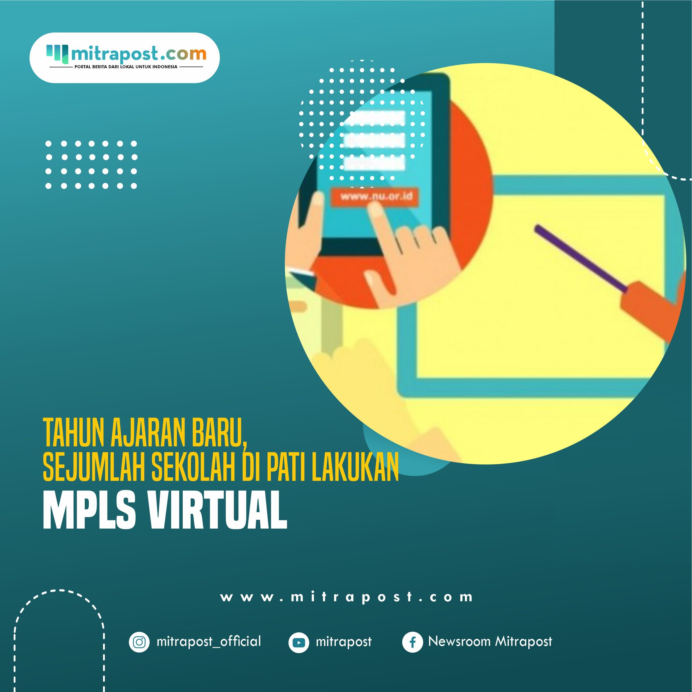 Tahun Ajaran Baru, Sejumlah Sekolah Di Pati Lakukan MPLS Virtual