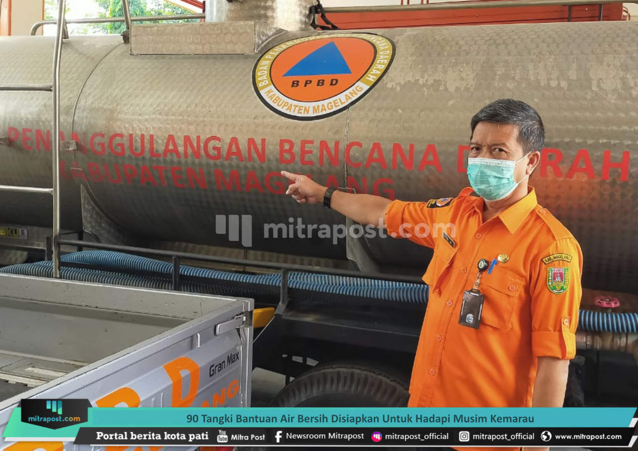 90 TANGKI BANTUAN AIR BERSIH DISIAPKAN UNTUK HADAPI MUSIM KEMARAU