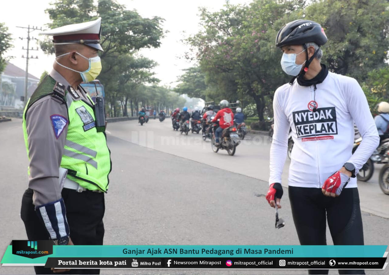 GANJAR AJAK ASN BANTU PEDAGANG DI MASA PANDEMI