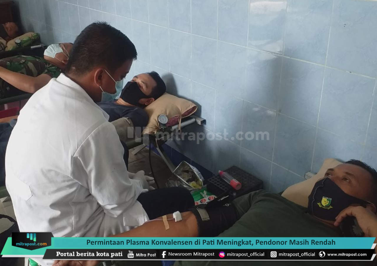 PERMINTAAN PLASMA KONVALENSEN DI PATI MENINGKAT, PENDONOR MASIH RENDAH