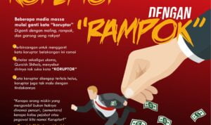 Ganti kata koruptor dengan rampok