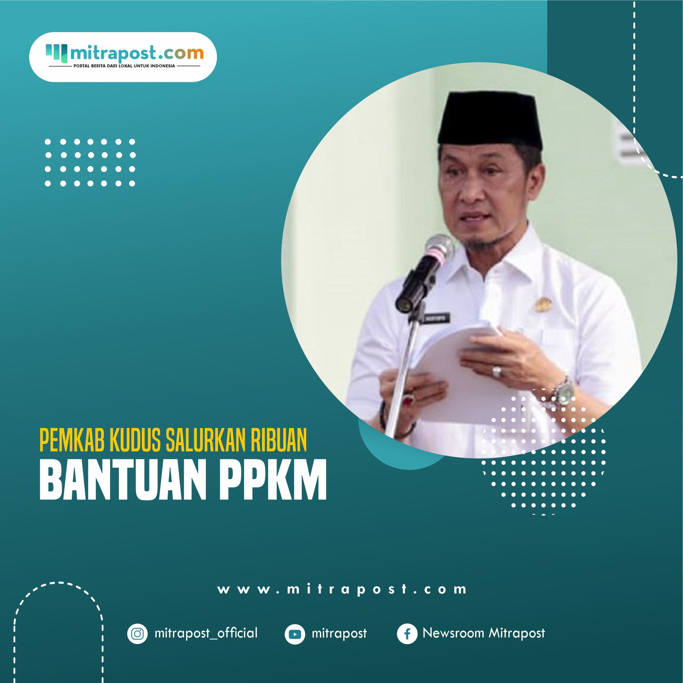 Pemkab Kudus Salurkan Ribuan Bantuan PPKM