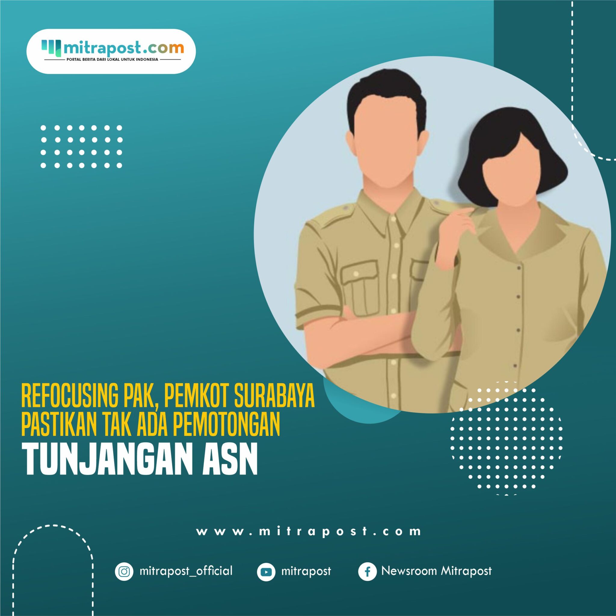 Refocusing PAK, Pemkot Surabaya Pastikan Tak Ada Pemotongan Tunjangan ASN