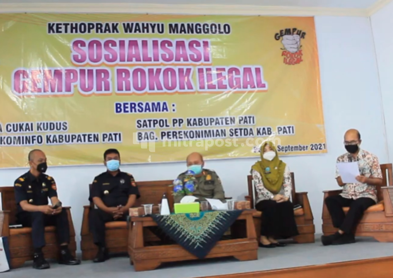 Melalui Ketoprak, Diskominfo Pati Sosialisasikan gempur rokok illegal