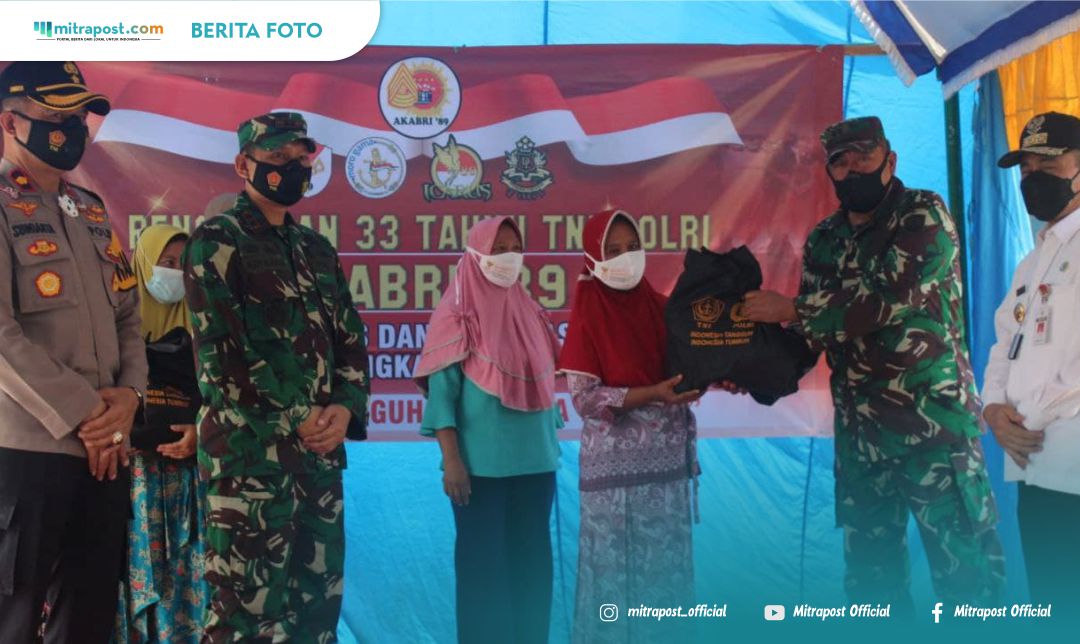 TNI-Polri Alumni AKABRI ’89 Salurkan Bantuan Paket Sembako kepada Masyarakat Terdampak Covid-19