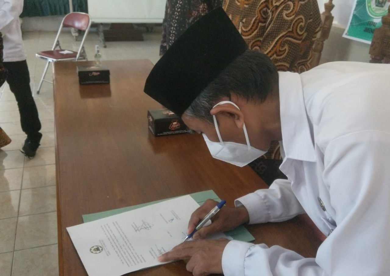 Foto: Suasana acara Digitalisasi Masjid dan Pelantikan DMI Jakenan (sumber:Anwar/palevioletred-jellyfish-458835.hostingersite.com)
