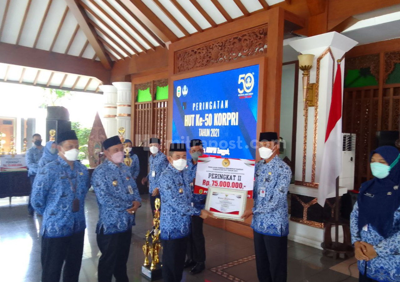 Peringati HUT ke-50 KORPRI, Pemkab Pati Adakan Santunan Anak Yatim dan Lomba Kinerja OPD