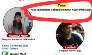 Viral Kajian Bertema ‘Nabi Muhammad sebagai Kader PMII Sejati’, Pengurus Minta Maaf