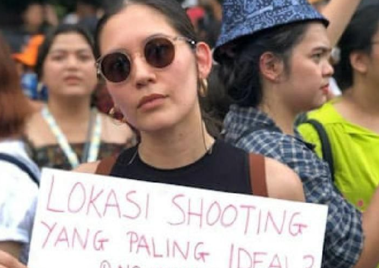 Sekelompok Massa Unjuk Rasa Datangi Gedung DPR, Tuntut Sahkan RUU TPKS