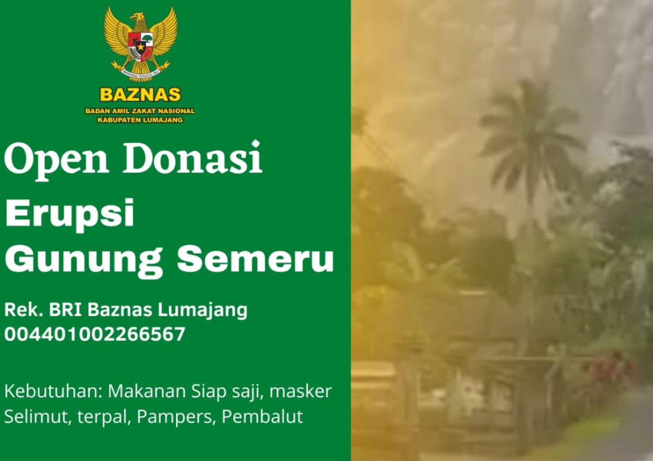 Wabup Imbau Bantuan Bagi Korban Erupsi Semeru Disalurkan Melalui Rekening Baznas