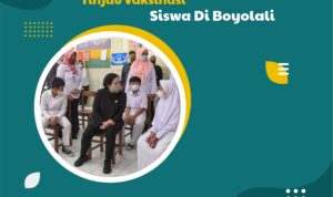 Ketua DPR RI Puan Maharani Tinjau Vaksinasi Siswa di Boyolali