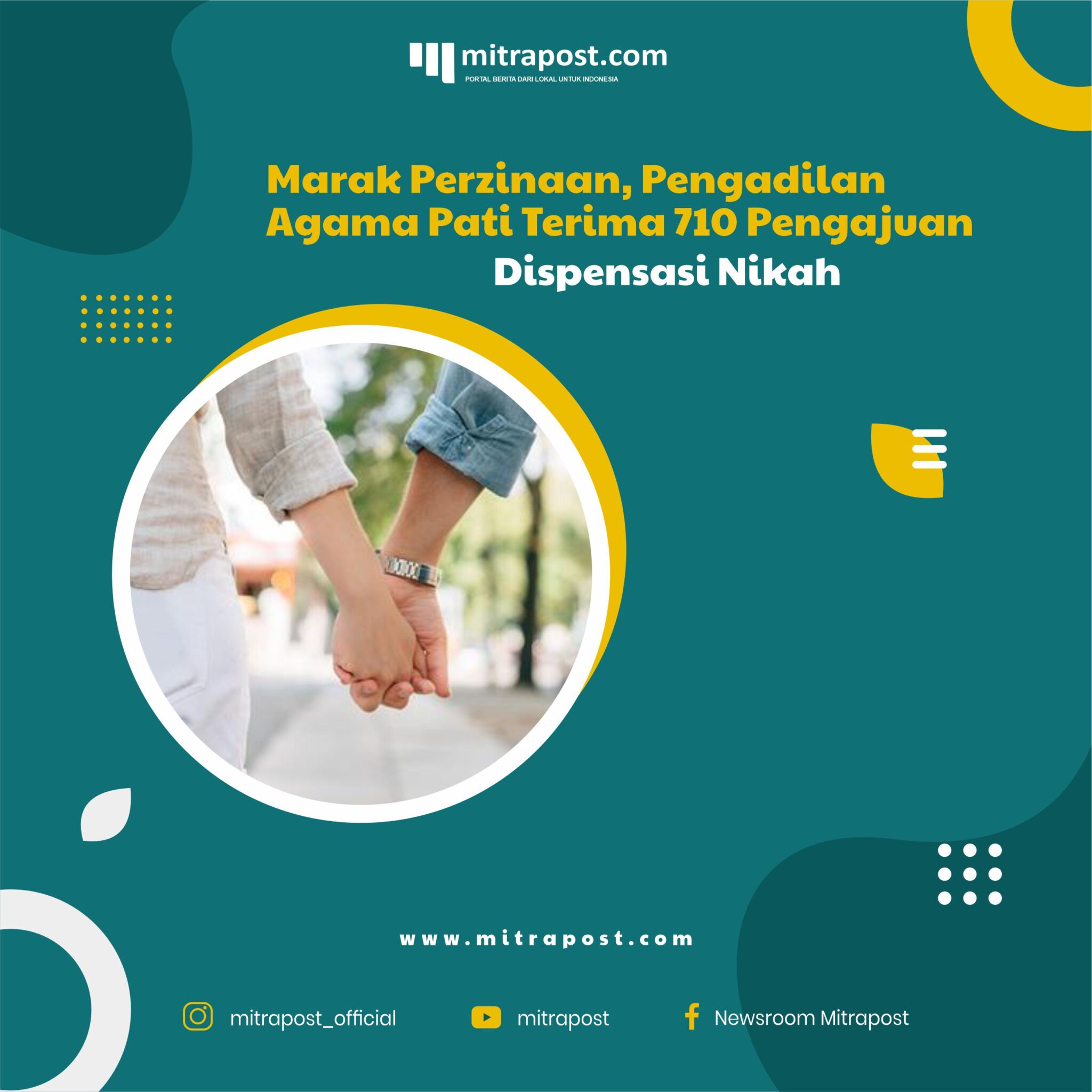 Marak Perzinaan, Pengadilan Agama Pati Terima 710 Pengajuan Dispensasi Nikah