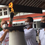 Kabupaten Pati Serahkan Obor PeSONas Kepada Jepara