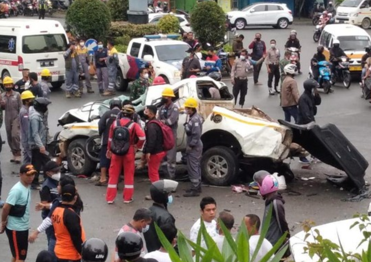Truk Tronton Tabrak Sejumlah Pengendara di Balikpapan, 5 Tewas