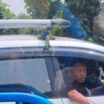 Bak Sniper andal, Pemobil Acungkan Pistol di Tol Cipali
