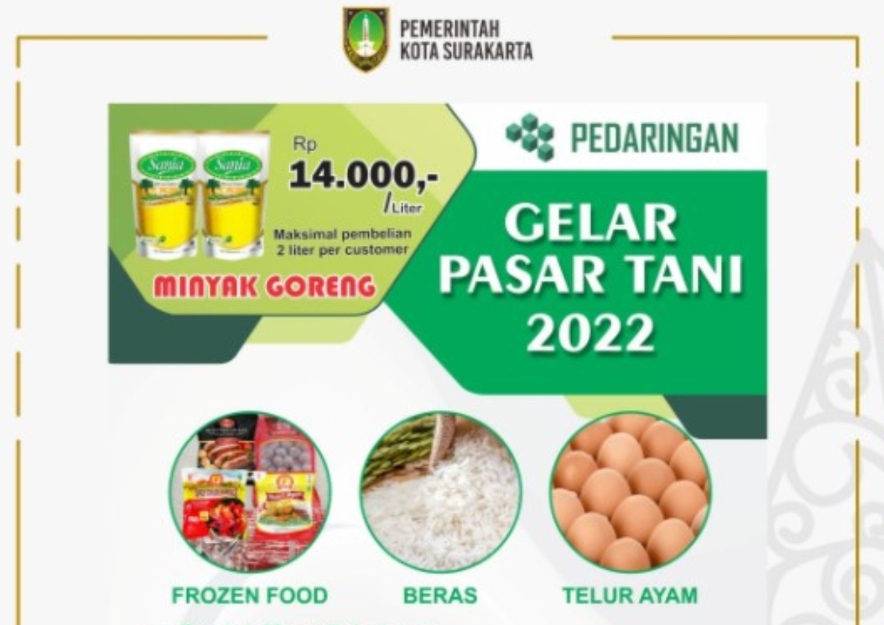 Penuhi Kebutuhan Sembako, Pemkot Surakarta Gelar Pasar Tani