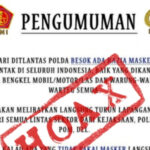 Selebaran Razia Masker Serentak Hoax!