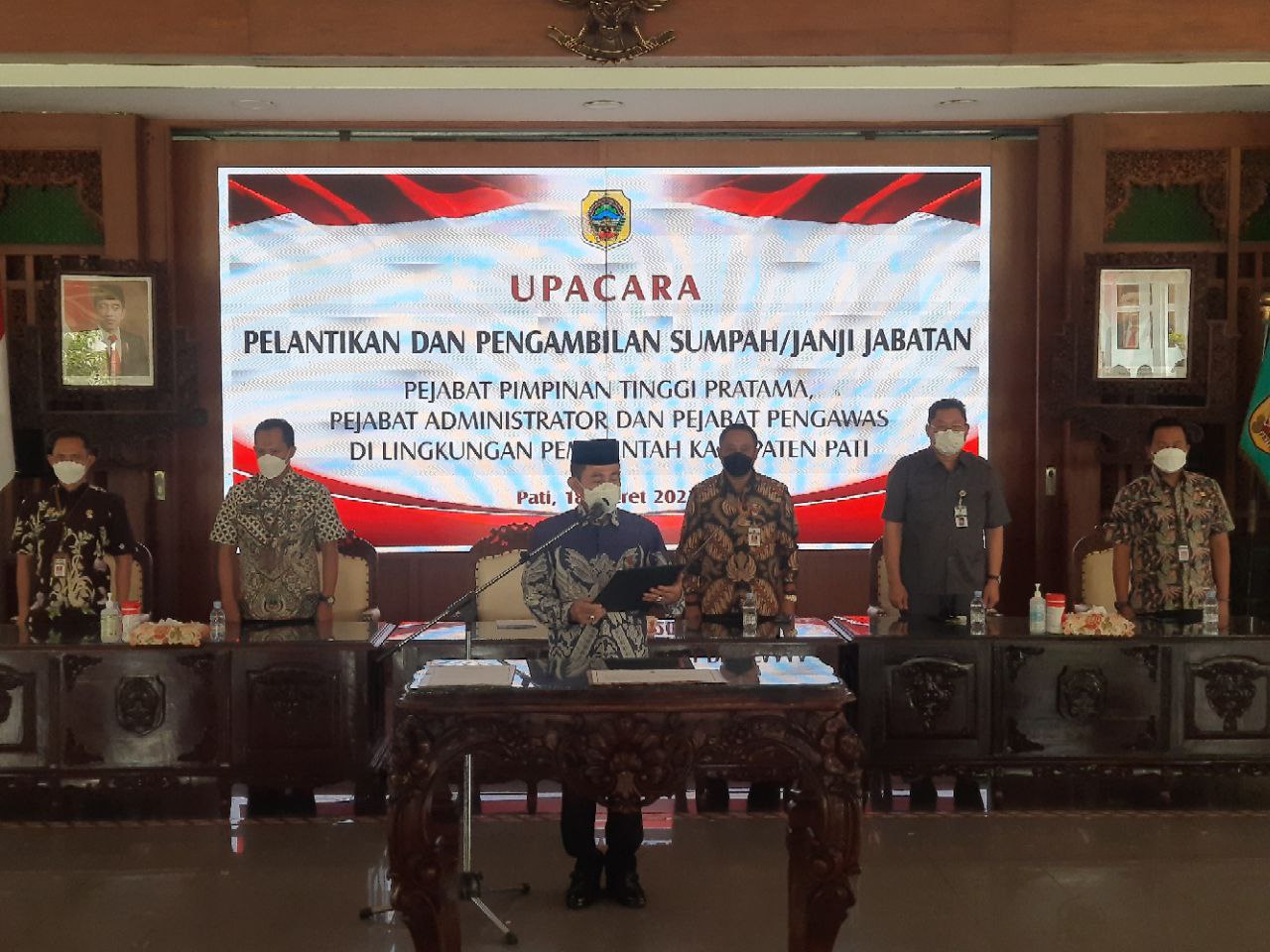 Bupati Lantik 31 Pejabat di Lingkungan Pemkab Pati