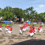 PKS SMP N 1 Wedarijaksa Tampil pada Ajang Seleksi Paskibra Kabupaten Pati