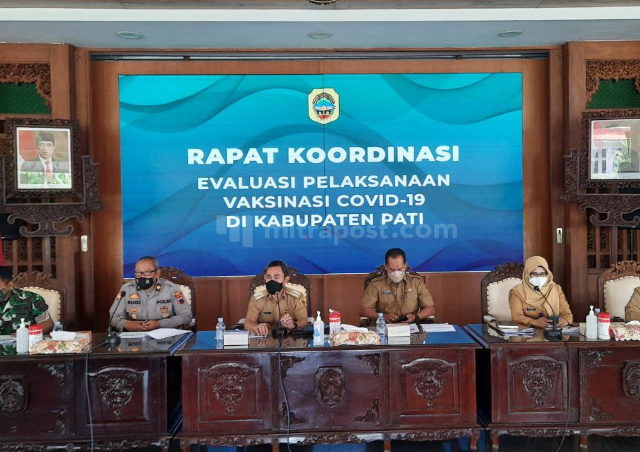Dinsos, Dispermades, dan Kantor Pos Diminta Turut Maksimalkan Capaian Vaksinasi di Pati