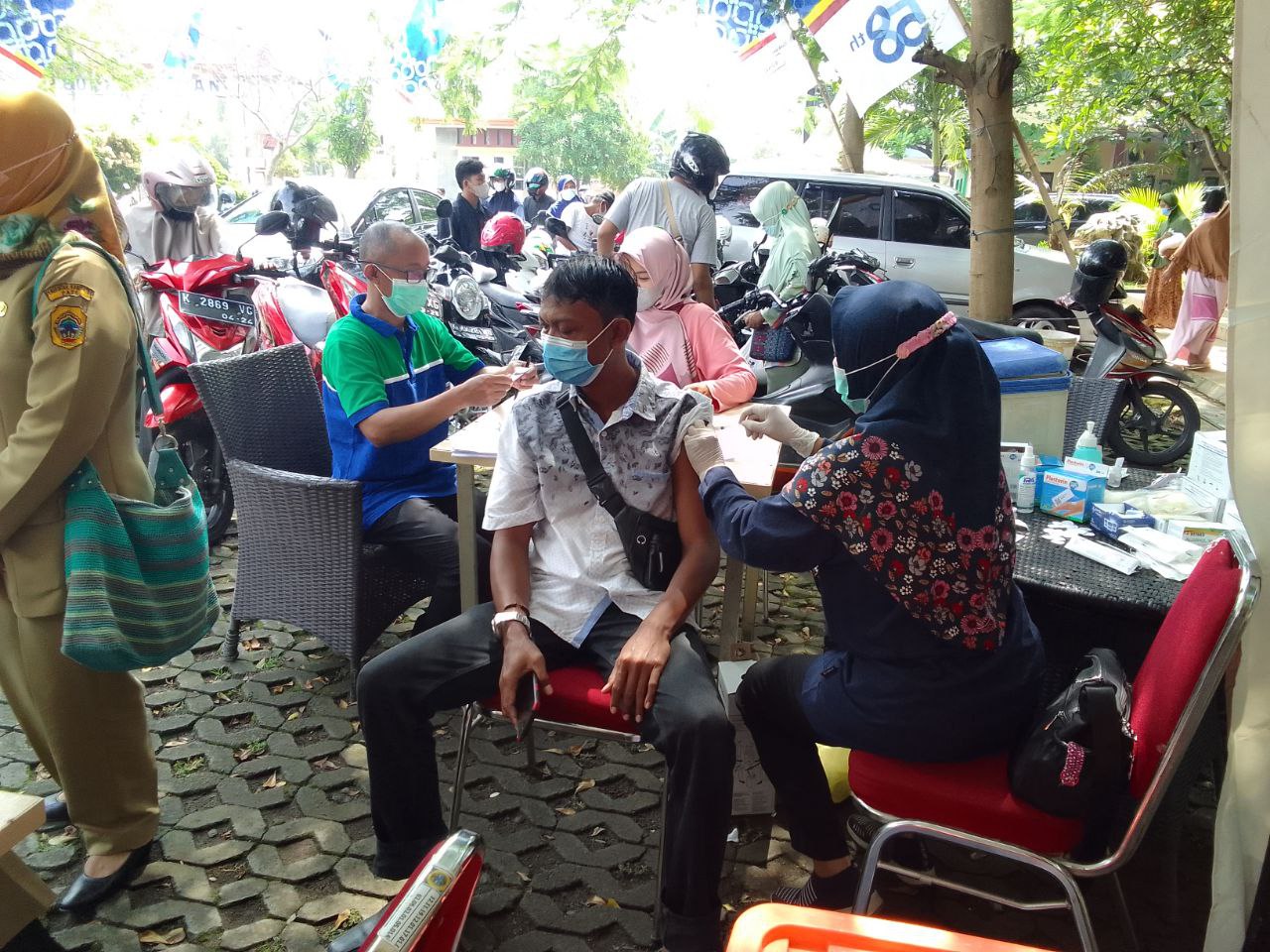 Meski Belum Wajib Halal, Warga Pati Masih Antusias Ikuti Vaksinasi