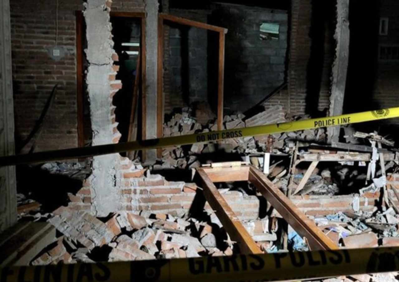 Rumah di Kediri Hancur usai Petasan Meledak