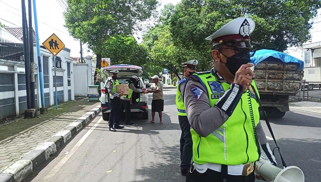 Satlantas Polres Pati Sosialisasikan OPS Patuh Candi 2022