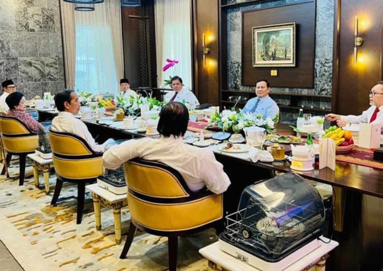 Begini Ternyata Isi Obrolan Jokowi dan Ketum Parpol saat Makan Siang
