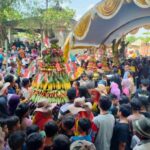 Sedekah Bumi Desa Kropak, Pemdes Gelar Karnaval Budaya Kirab 6 Gunungan Hasil Bumi