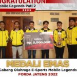 Tim Mobile Legends Pati Sabet Medali Perunggu dan Emas di FORDA Jateng Tahun Ini
