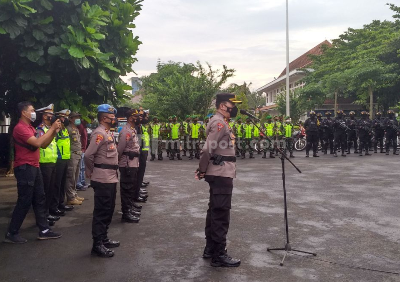 Personel Gabungan Disiagakan untuk Mengamankan Demo BPD Se-kabupaten Pati