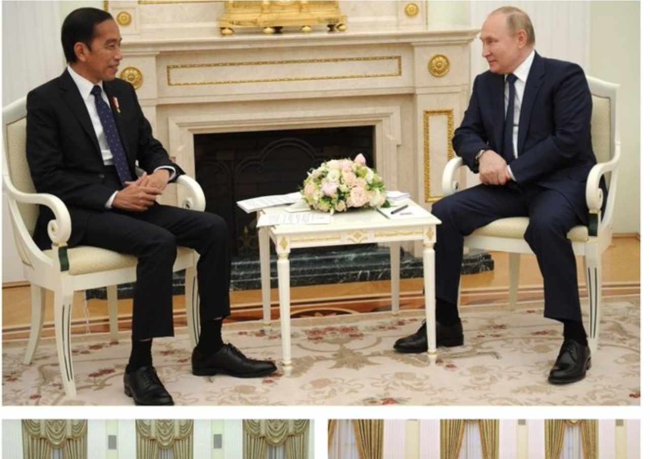 Beda Sambutan Putin terhadap Jokowi dan Macro Presiden Prancis