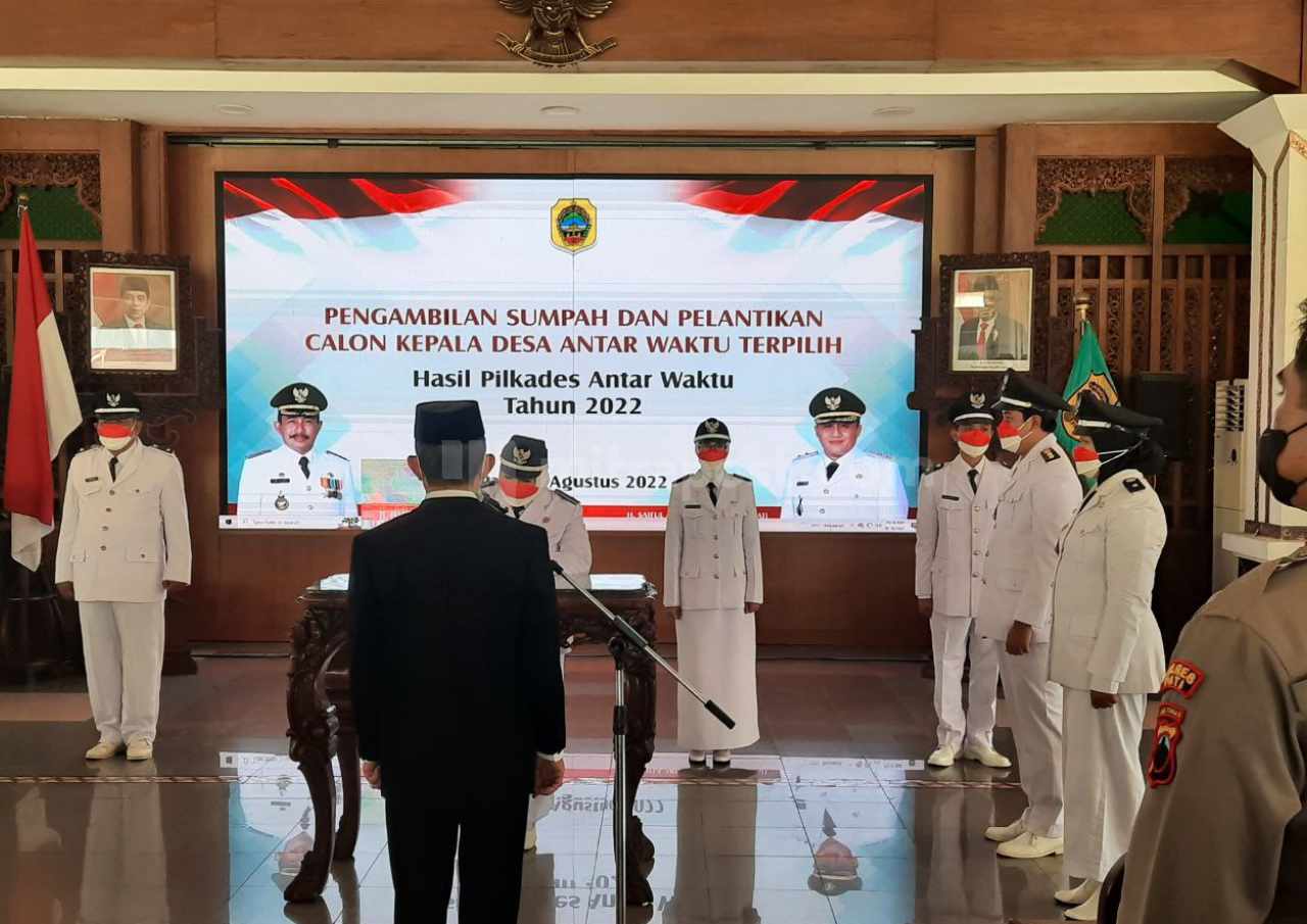 4 Kades PAW Dilantik Bupati Pati