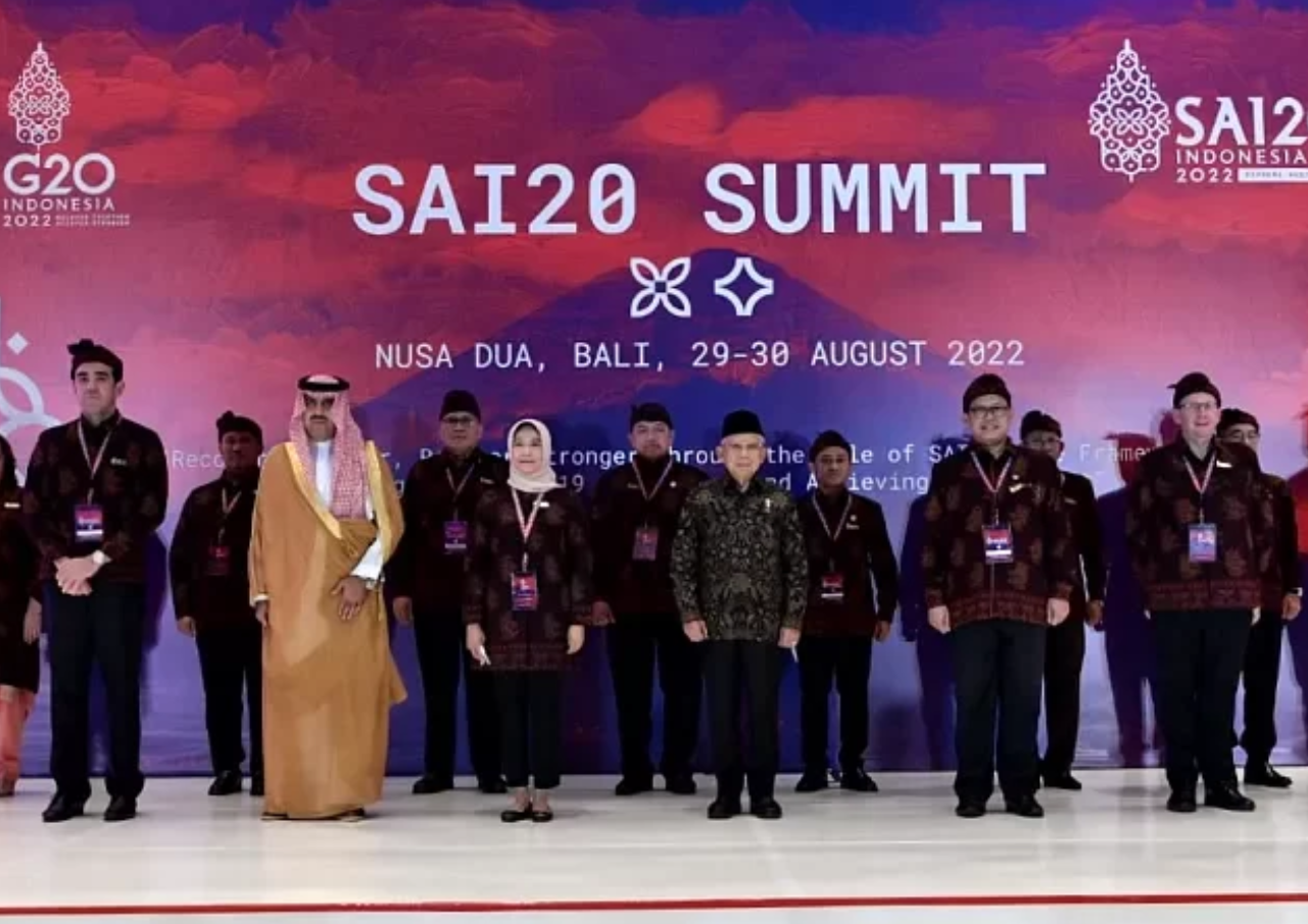 Ma’ruf Amin Sebut KTT SAI20 Jadi Pemandu dalam Tata Kelola Keuangan Negara