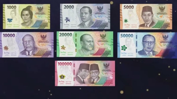 penampakan uang baru