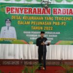 Foto: Kepala BPBKD Kabupaten Rembang, Feri Sumardi saat laporan berita acara di Pendopo Musium RA Kartini/palevioletred-jellyfish-458835.hostingersite.com/Sri Lestari