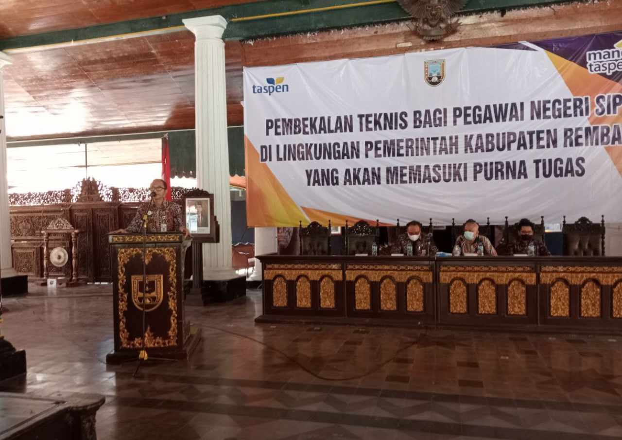 BKD Rembang Gelar Pembekalan Teknis bagi PNS yang akan Pensiun