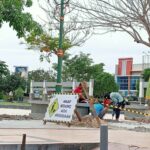 Foto: Keadaan Alun-alun Rembang tengah direvitalisasi pada bulan Oktober 2022/palevioletred-jellyfish-458835.hostingersite.com/Sri Lestari