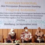 Foto: Sub Koordinator BKB Anak dan Ketahanan Keluarga Lansia Jawa Tengah Nitya Apranadyanti saat paparannya di Hotel Pollos Rembang/palevioletred-jellyfish-458835.hostingersite.com/Sri Lestari