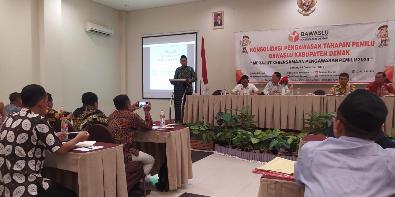 Jelang Pemilu 2024, Bawaslu Demak Gelar Konsolidasi Pengawasan Tahapan Pemilu