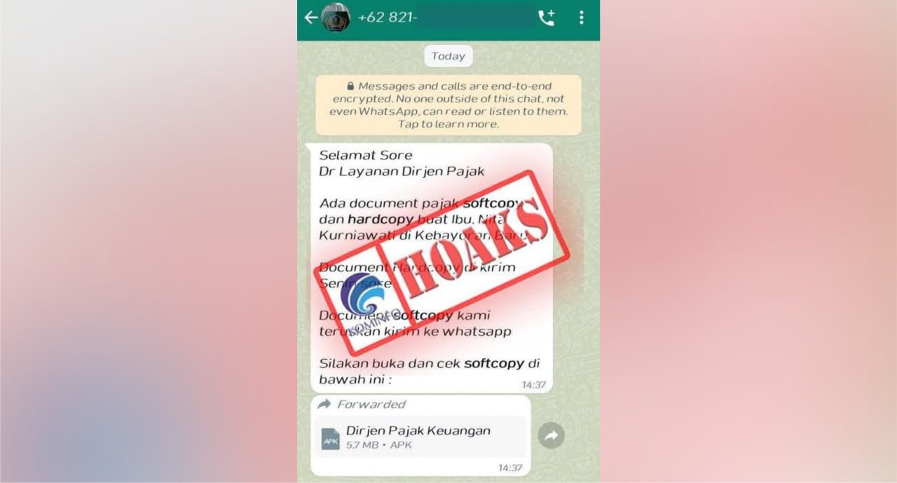 Modus Penipuan Online APK, Kini Berkedok Kiriman Dirjen Pajak