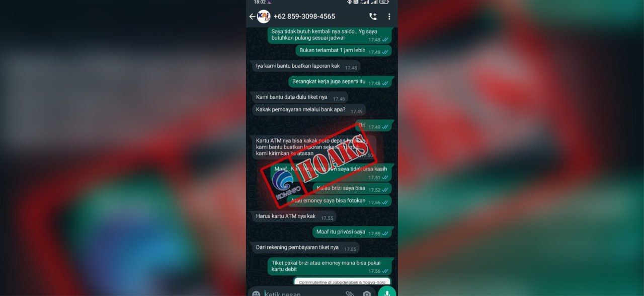 Diskominfo Pati Ungkap Hoaks Akun WhatsApp Mengatasnamakan PT KAI