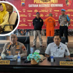 Foto: konferensi pers pelaku pembunuhan bayi (Sumber: Mitrapost)