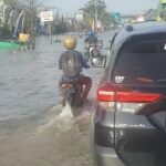 Banjir Rob Kembali Melanda, Arus Lalin di Jalur Pantura Demak-Semarang Tersendat